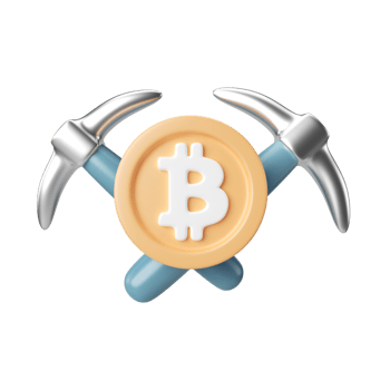 Crypto Mining 3D Illustration Icon png