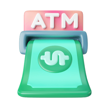 ATM 3D Illustration Icon png