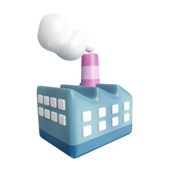 Factory 3D Illustration Icon png