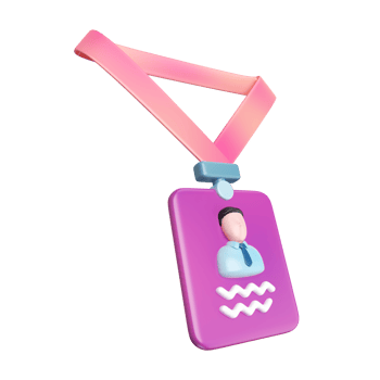 Lanyard 3D Illustration Icon png