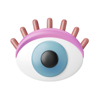 Vision 3D Illustration Icon png