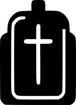 vector illustration of cross shape