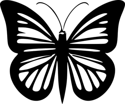 vector illustration of butterfly shape