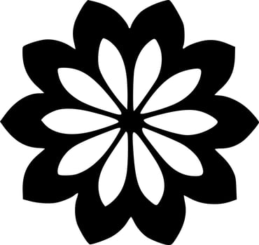 vector illustration of flower shape