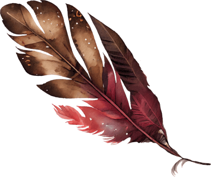 Colorful Feather Watercolor png