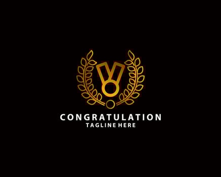 Gold Medal icon Gold, Silver and Bronze Medal icon medal with ribbons, winners for web app logo banner button icon - vector