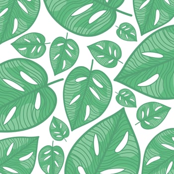 Green leaf background vector