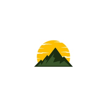 mountain logo design, mountain view logo vector