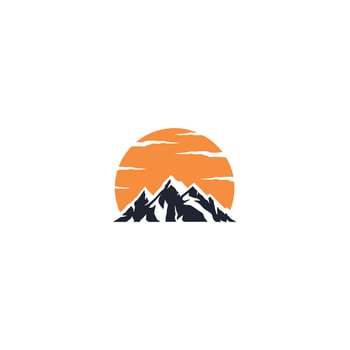 mountain logo design, mountain view logo vector