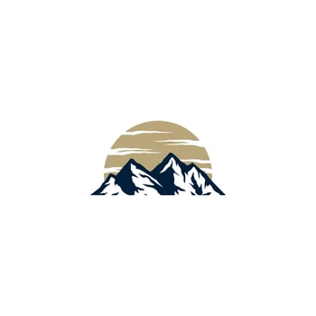 mountain logo design, mountain view logo vector