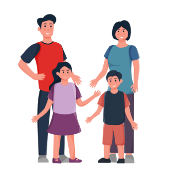 Happy family. family with children together png