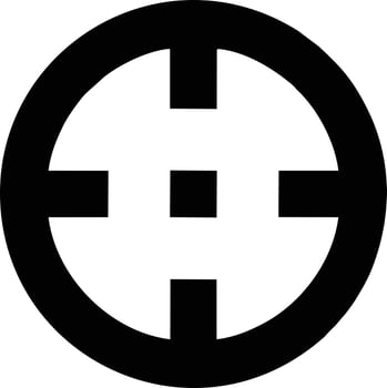 Target focus icon symbol vector image, illustration of the success goal icon concept. EPS 10