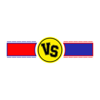 Versus icons illustration, VS symbol vector in white background