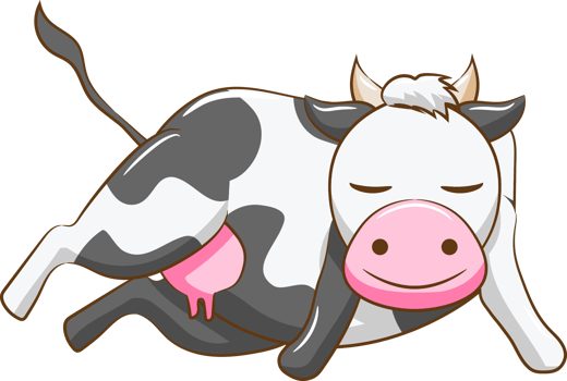 Cow png graphic clipart design