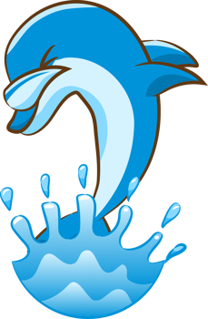 Dolphin png graphic clipart design