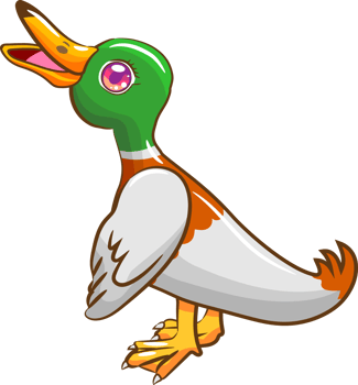 Duck png graphic clipart design