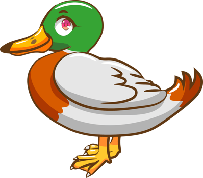 Duck png graphic clipart design