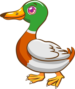 Duck png graphic clipart design