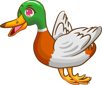 Duck png graphic clipart design