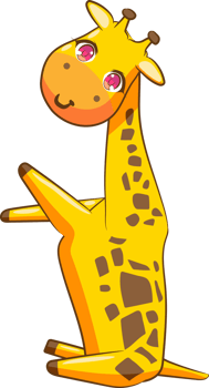 Giraffe png graphic clipart design