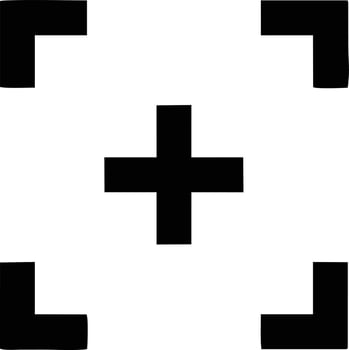 Target focus icon symbol vector image, illustration of the success goal icon concept. EPS 10