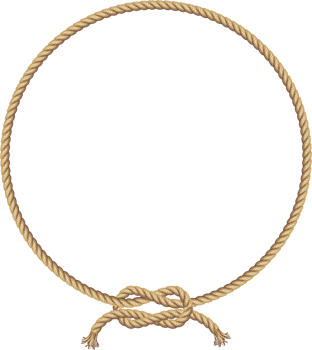 Brown rope frame banner png