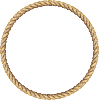 Brown rope frame banner png