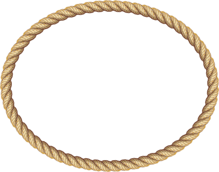 Brown rope frame banner png