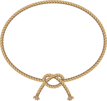 Brown rope frame banner png