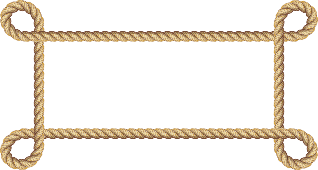 Brown rope frame banner png