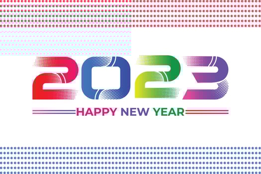 Happy New Year 2023 vector