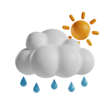 drizzling day 3d icon png