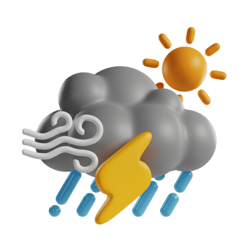 thunderstorm day 3d icon png