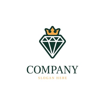 diamond crown king royal luxury vector