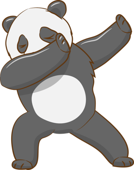 Panda png graphic clipart design