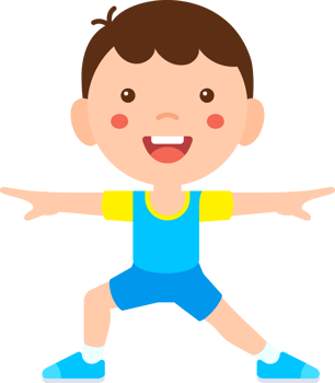 Children fitness exercise png