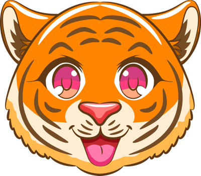 Tiger png graphic clipart design
