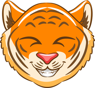 Tiger png graphic clipart design