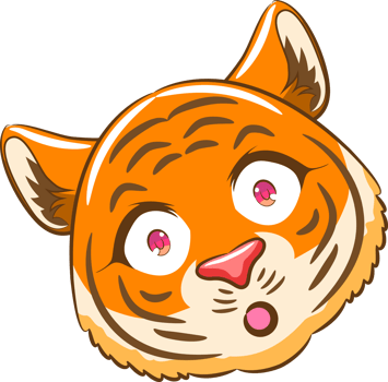 Tiger png graphic clipart design
