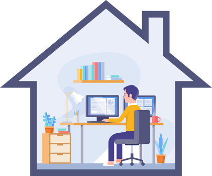 work at home illustration png