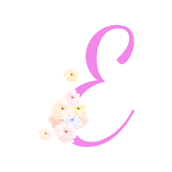 Valentine  Alphabet, 14 February, Floral Letter Design png