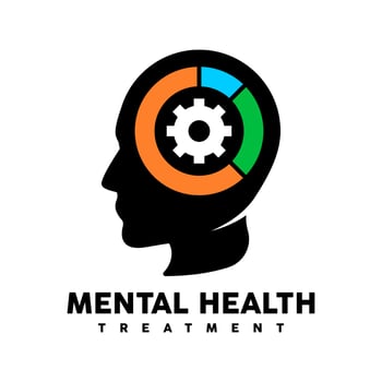 mental health treatment logo design vector