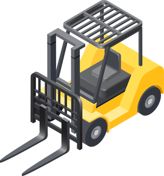 Forklift cargo symbol color png