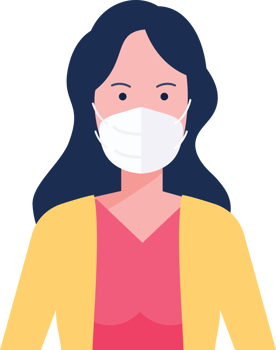 people wearing mask png