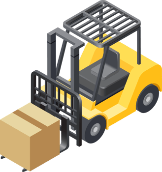 Forklift cargo car png