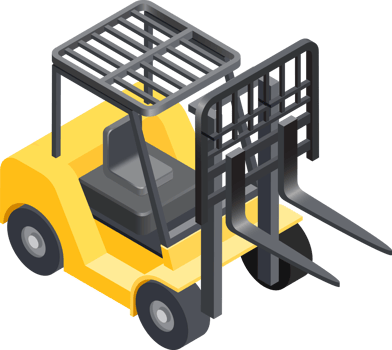Forklift cargo car png