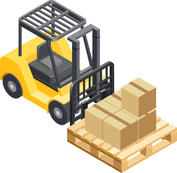 Forklift cargo car png