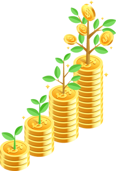 Money tree symbol color png