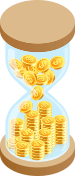 Sandglass symbol color png