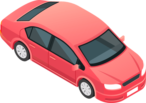 Car isometric symbol color png